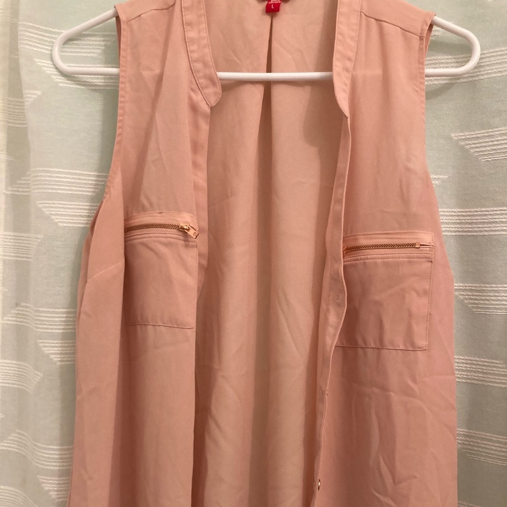 Soft Pink Guess Button Down Shirt